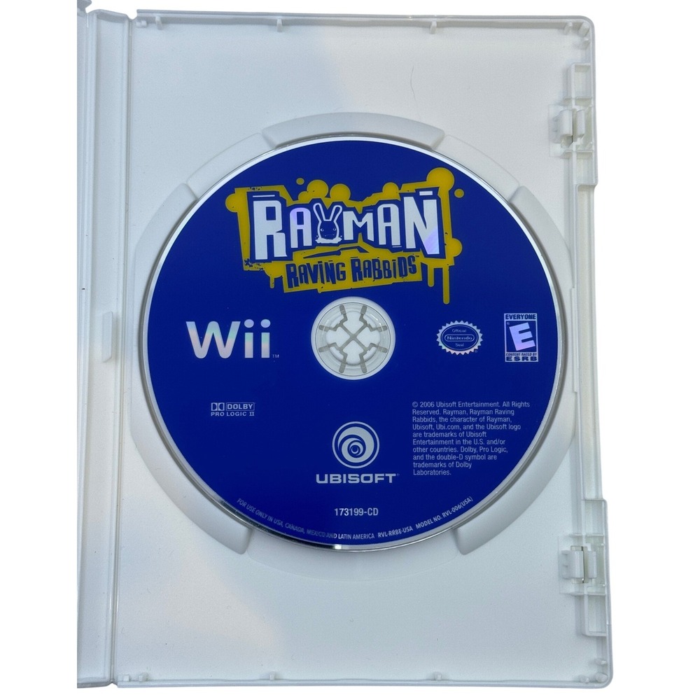 Rayman Raving Rabbids Nintendo Wii Video Game Ubisoft 2006 - Picture 2 of 3